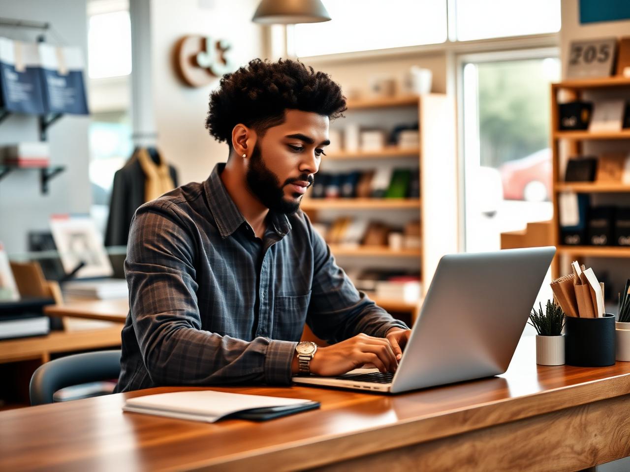 Small business owner reviewing weekly cash-flow report